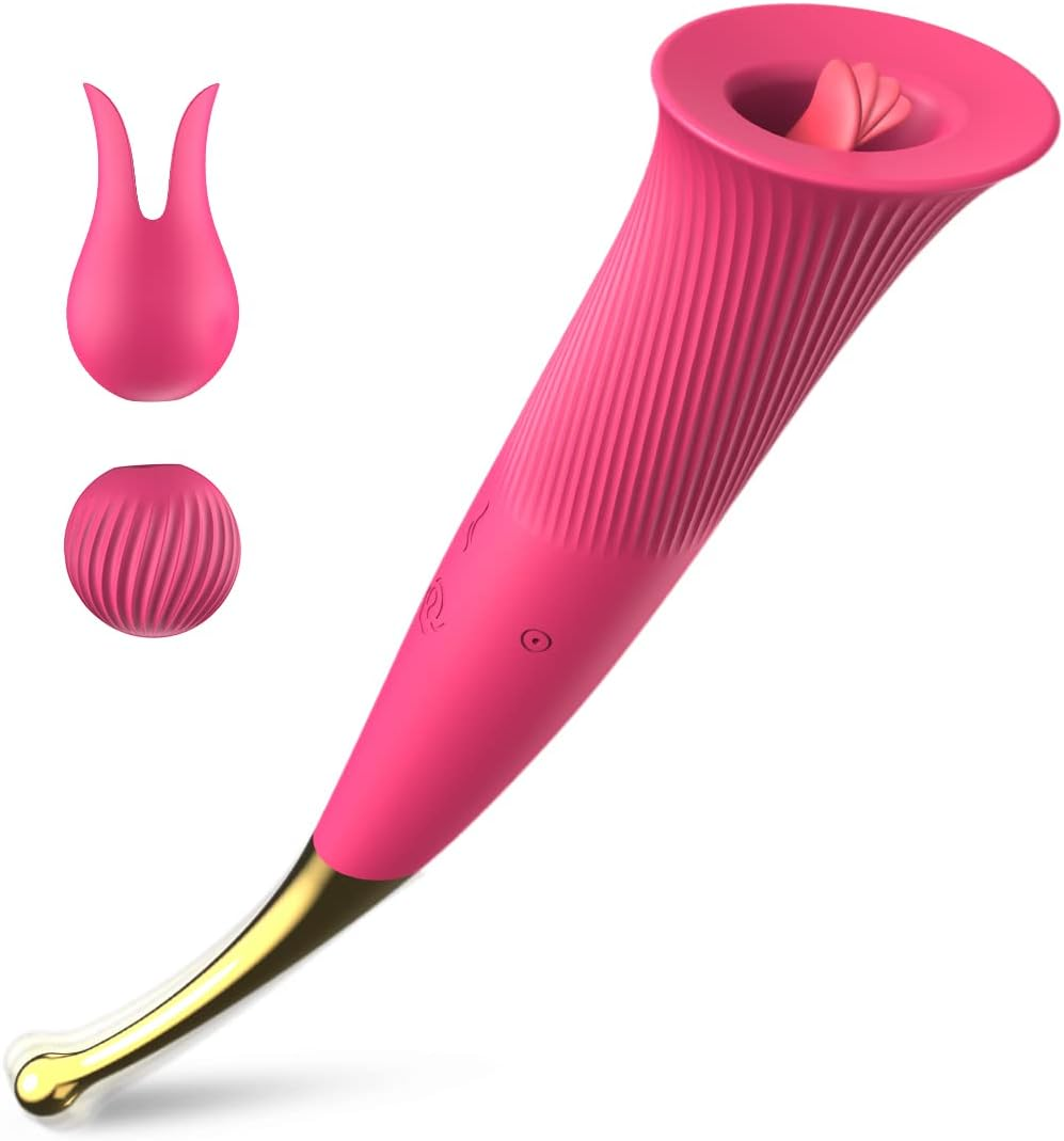 Teasing vibrator with tongue licking function- 10 Licking & 25 Vibration Modes
