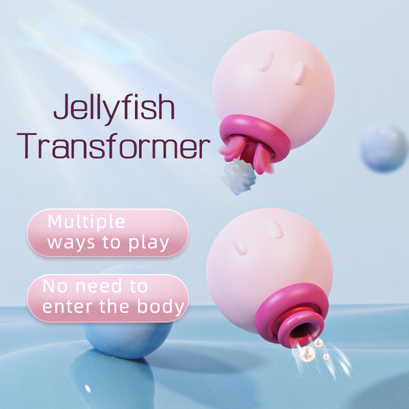 Jellyfish transformer vibrator Dual Pleasure Sucker
