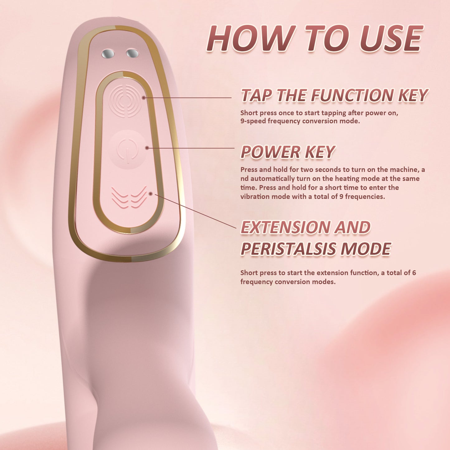 Multi-Motion Sucking & Thruster Vibrator - Heating & Peristaltic Pleasure