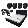 Bed Bondage Restraint Kit - 4-Piece Under-Mattress Strap System
