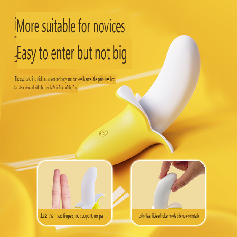 Discreet Banana Vibrator - G - Spot & Clitoris Stimulation