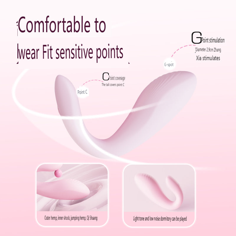 YY HORSE Peach Whale Wearable Vibrator - 9 Vibration Modes & Remote Control