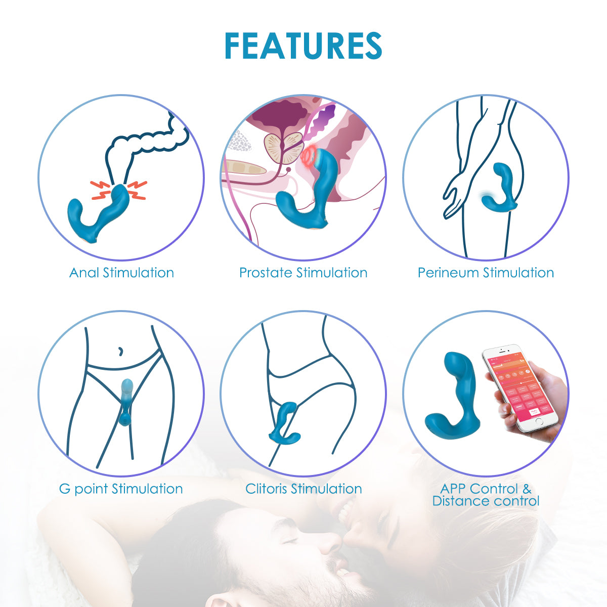 Smart Prostate Massager - Dual Motors & APP Control