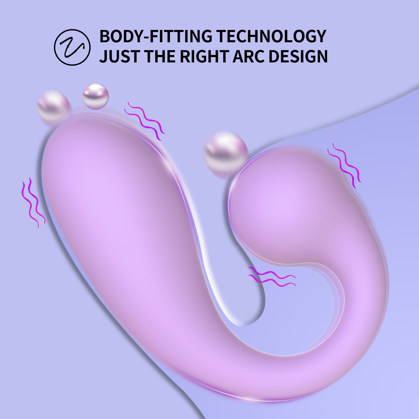 U-Shaped Dual Vibrating Wearable - Remote Control & Heating Function