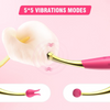Teasing vibrator with tongue licking function- 10 Licking & 25 Vibration Modes