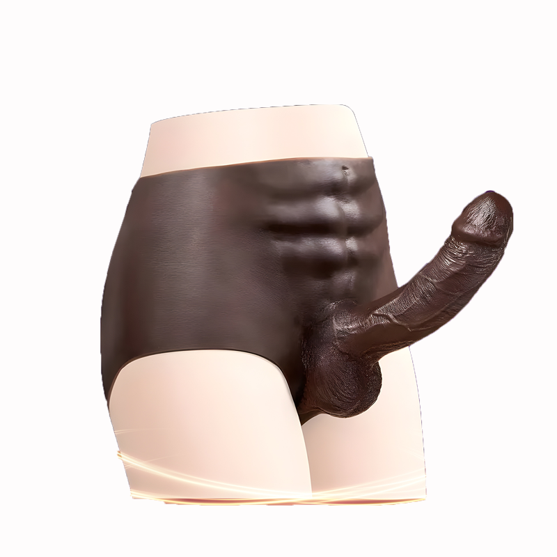 Realistic Wearable Silicone Abs &amp; Penis Prosthetic - Bendable &amp; Adjustable