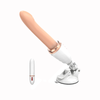 White Automatic Thrusting Machine - 10 Vibration & 5 Telescopic Modes with Magnetic Charging