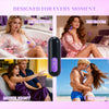 Funkydash 10-Mode Vibrator Set for Women or Couples |Includes G Spot, Clitoral & Flared Tickler with Removable Bullet | USB Rechargeable Silicone Collection | Purple