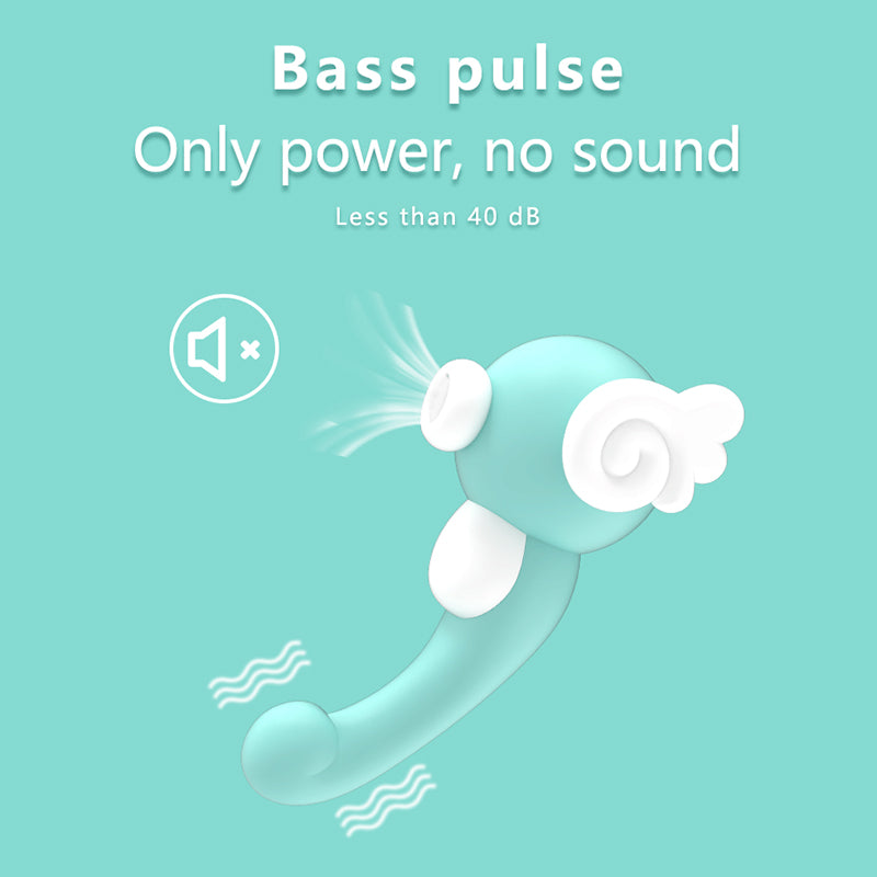 Cute Seahorse Sucking Vibrator by YY HORSE  |  Licking, Double Stimulation & Quiet Operation