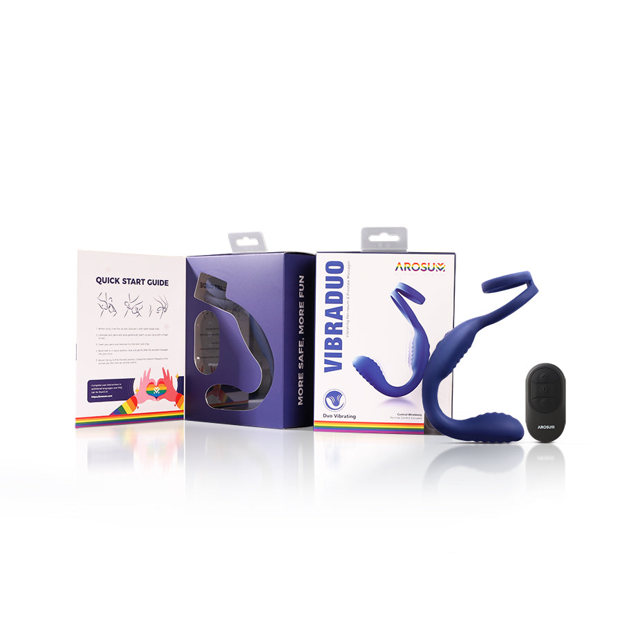 VIBRADUO Dual Vibrating Massager - Perineum & Prostate Stimulation