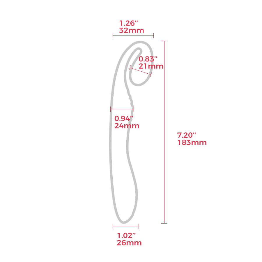 G-SNUGGLE Slim Extra Soft Silicone Vibrator