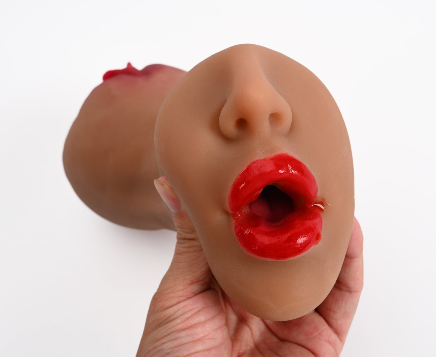 3-in-1 Pocket Vagina Male Dildo with Realistic Face