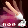 White Automatic Thrusting Machine - 10 Vibration & 5 Telescopic Modes with Magnetic Charging
