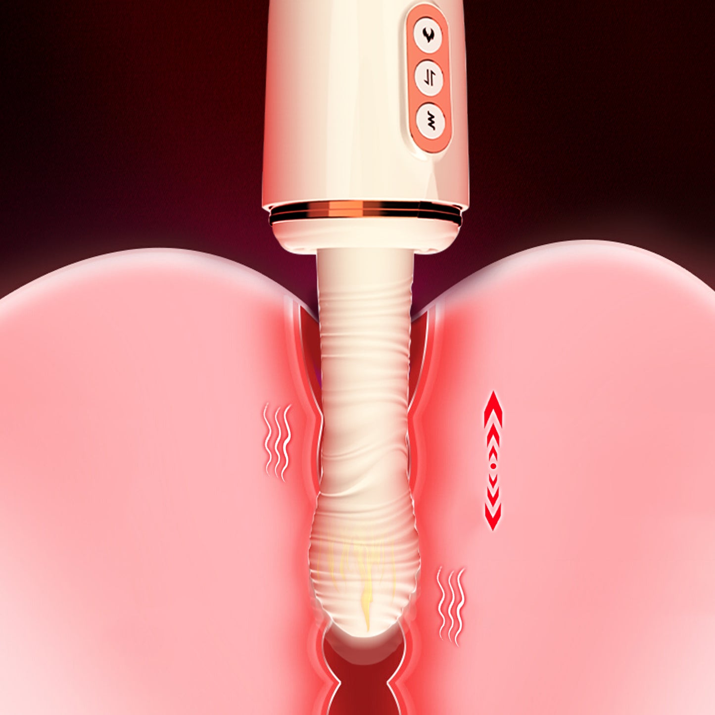 Telescopic cannon machine - 7 Vibration Modes & Heating Function