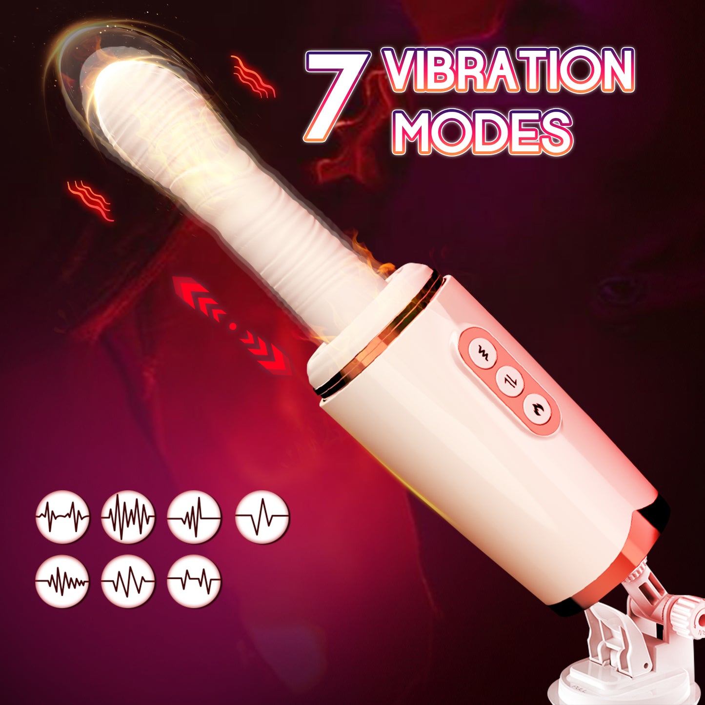 Telescopic cannon machine - 7 Vibration Modes & Heating Function