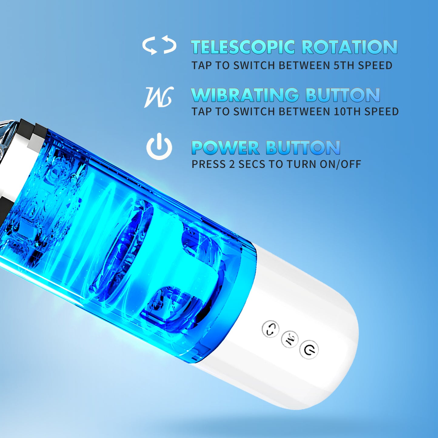 AUTOMATIC MALE MASTURBATOR – 360° Masturbation cup Rotating Hands-Free Pleasure