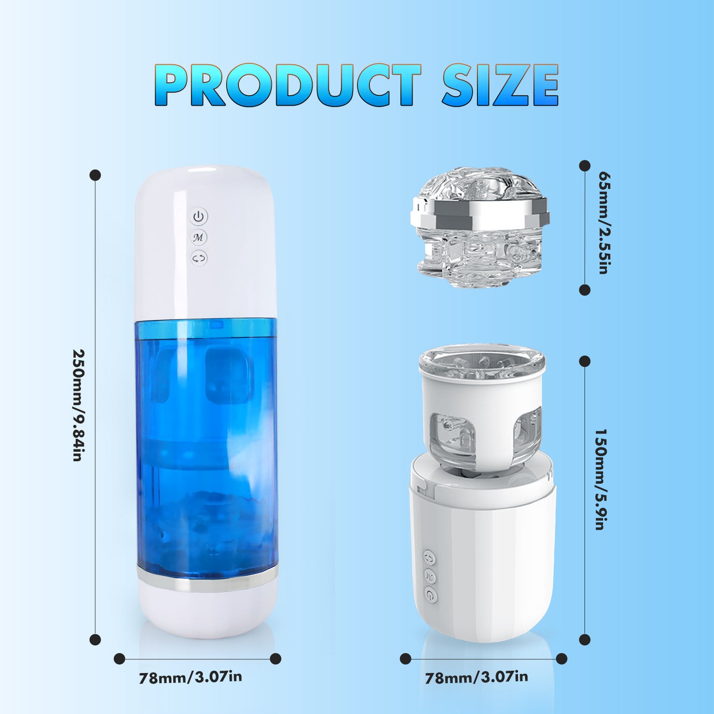 AUTOMATIC MALE MASTURBATOR – 360° Masturbation cup Rotating Hands-Free Pleasure