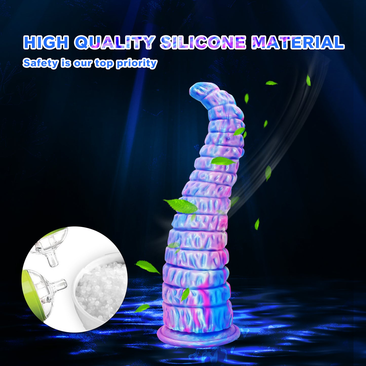 Fantasy Tentacle Dildo - Soft Silicone with Suction Cup