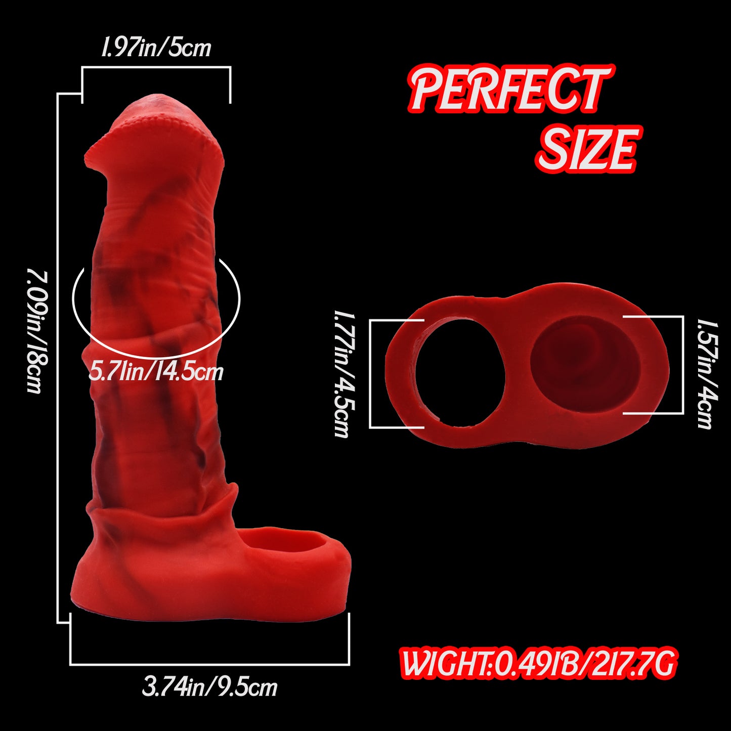 Realistic Horse Penis Sleeve for Intense Pleasure – Enhance & Extend